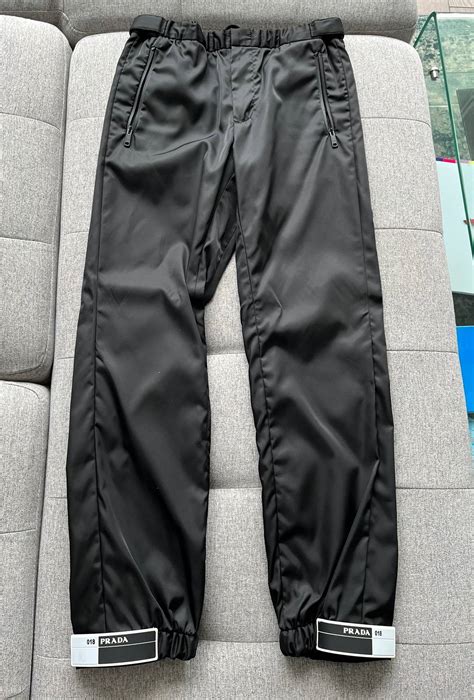 prada pants nylon|prada nylon gabardine track pants.